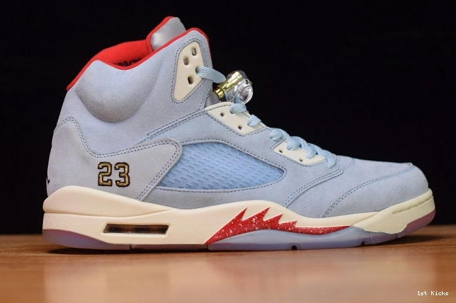 1st Kicks Shoes 5 Blue Air Jordan Room CI1899-400 Ice JSP Trophy x 0803